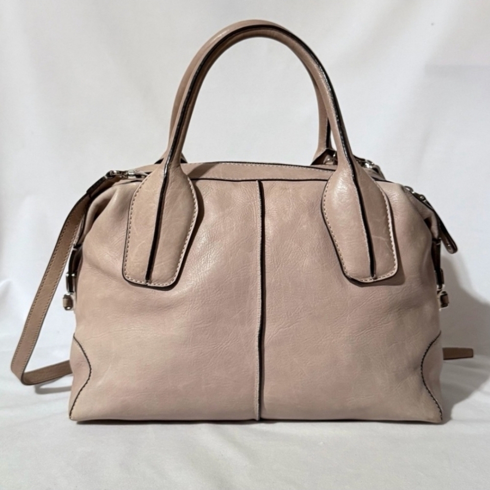 Authentic Tods styling Bauletto distressed leather 2 Ways Bag